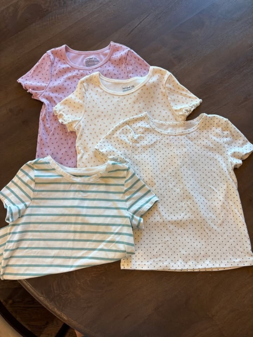 Set of FOUR short sleeve Girls' Cat & Jack T-shirts